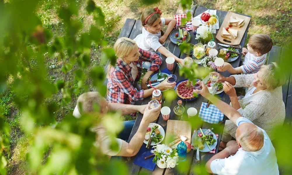 Family meal together